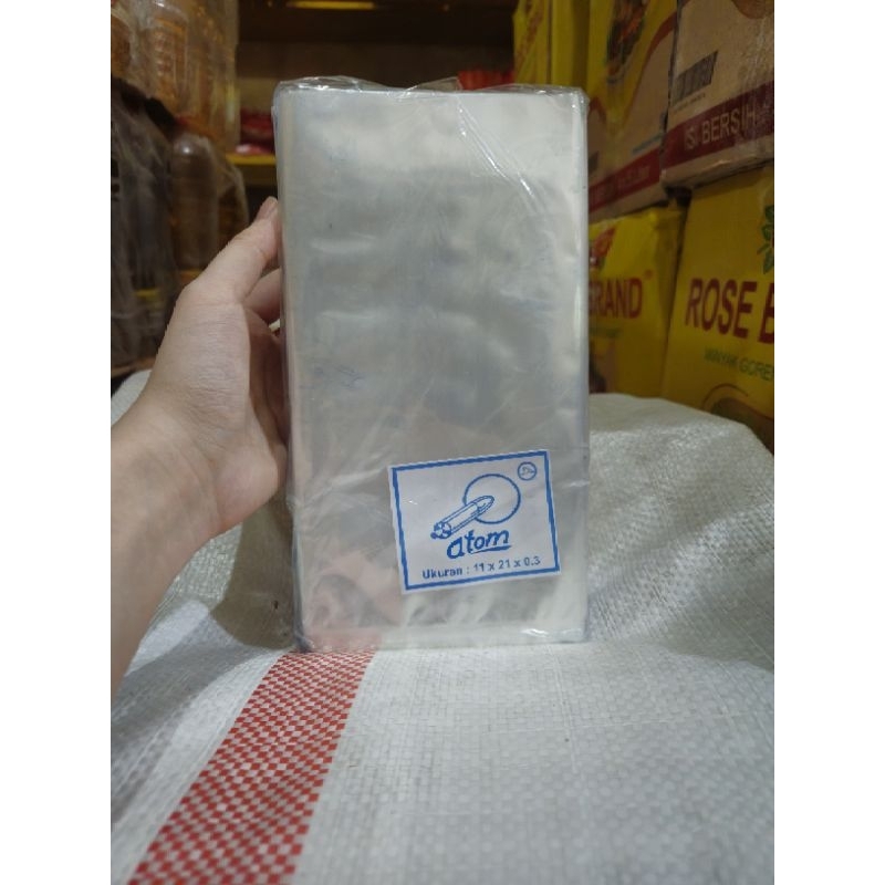 

ATOM PP Plastik Pembungkus 11 x 21 x 0.3 /Pcs