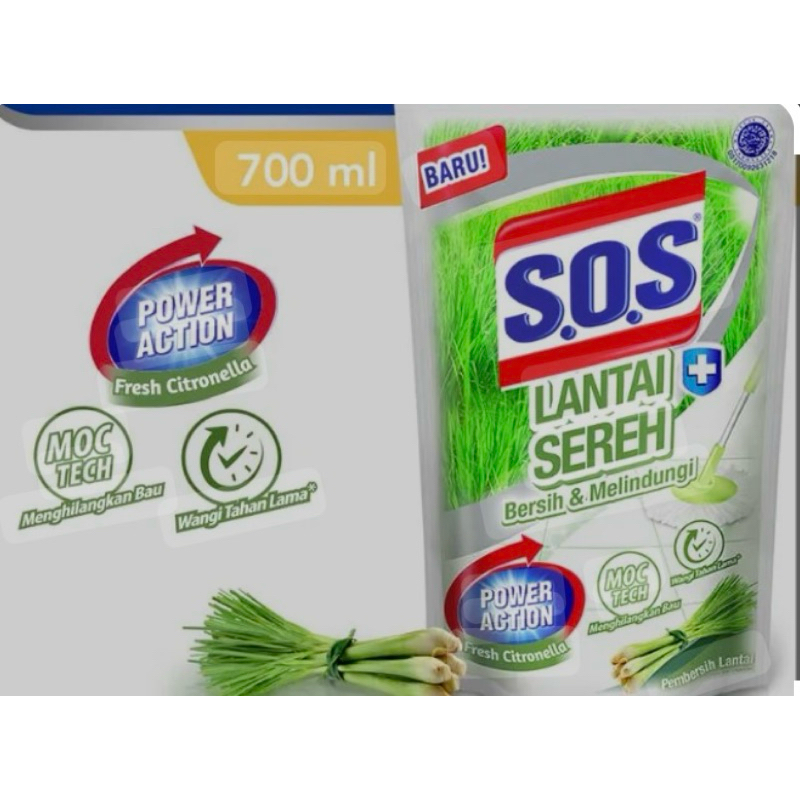 SOS pembersih lantai sereh