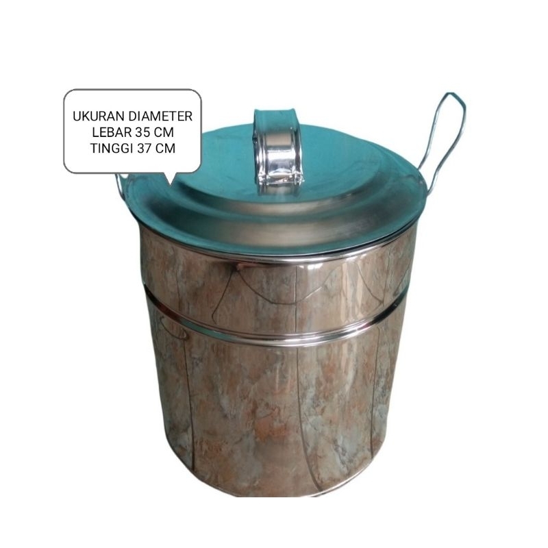 dandang bakso stainless ukuran 35x35cm