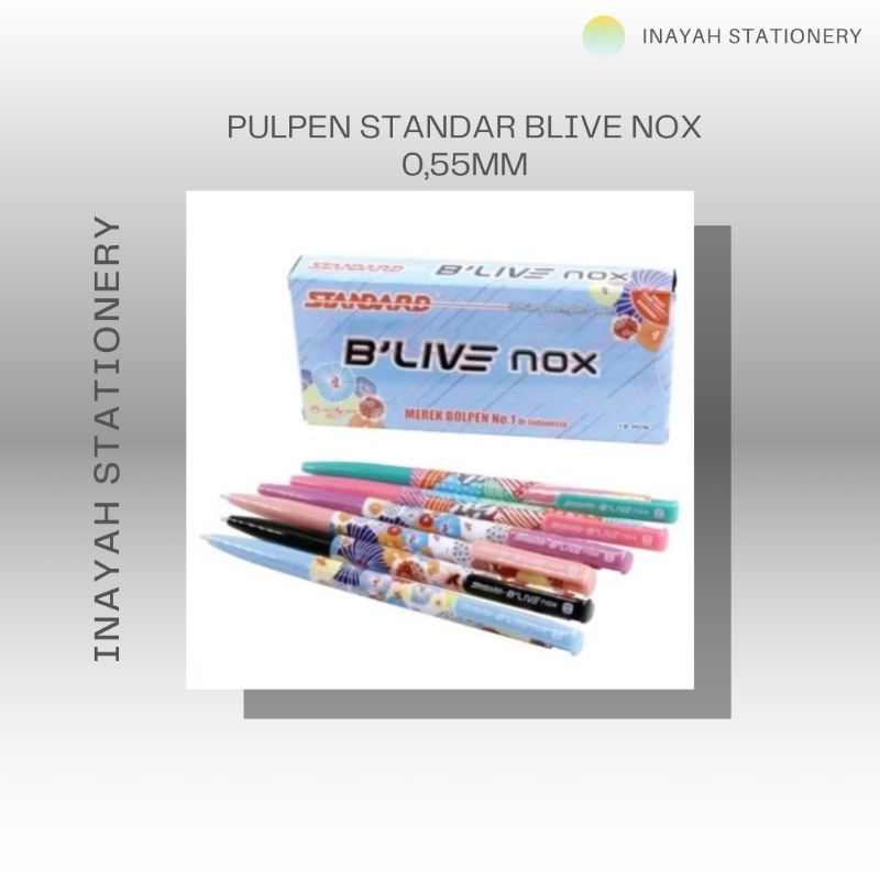 

PULPEN STANDARD / PULPEN STANDAR BLIVE NOX 0,55MM Stationery