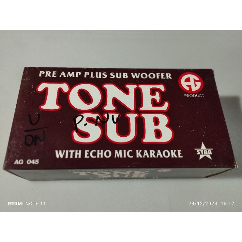 KIT Pre AMP PLUS SUB WOOFER WITH ECHO MIC KARAOKE AG 045