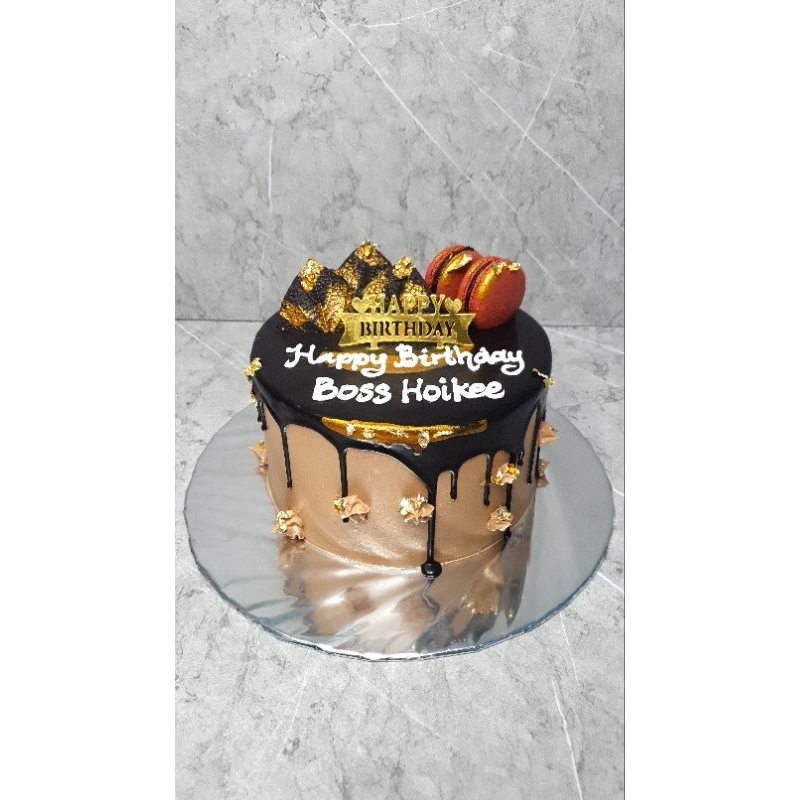 

KUE ULANG TAHUN 16CM - golden choco mauntain