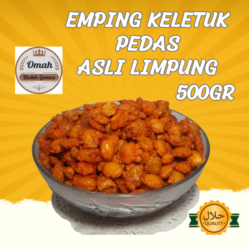 

EMPING MELINJO GEPUK PEDAS 500GR PRODUKSI ASLI LIMPUNG