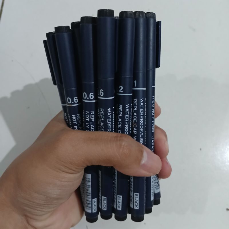 

drawing pen campur jumlah 23pcs new