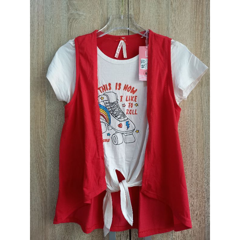 Exit Girl Kaos Cardigan Anak Perempuan