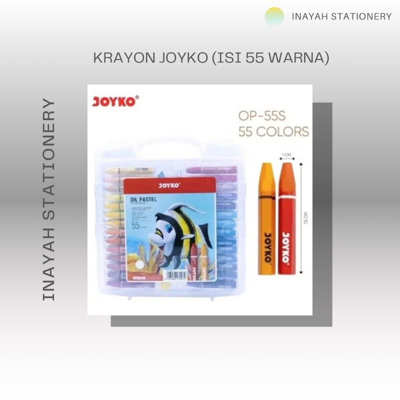 

Krayon Joyko Isi 55 Warna - Alat Tulis - Stationery Mewarnai