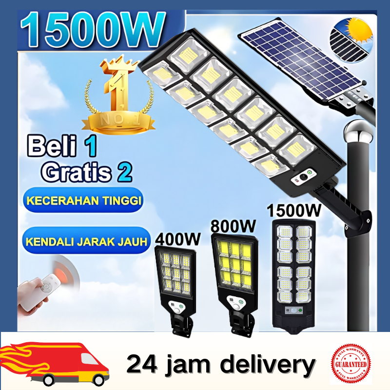 Beli 1 Dapat 2/ Lampu Jalan Tenaga Surya Lampu Baterai Tenaga Surya Lampu Luar Ruangan LED Lampu Tam