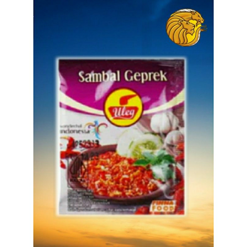 

Sambal geprek uleg dari finna enak dan nikmat 1 sachet