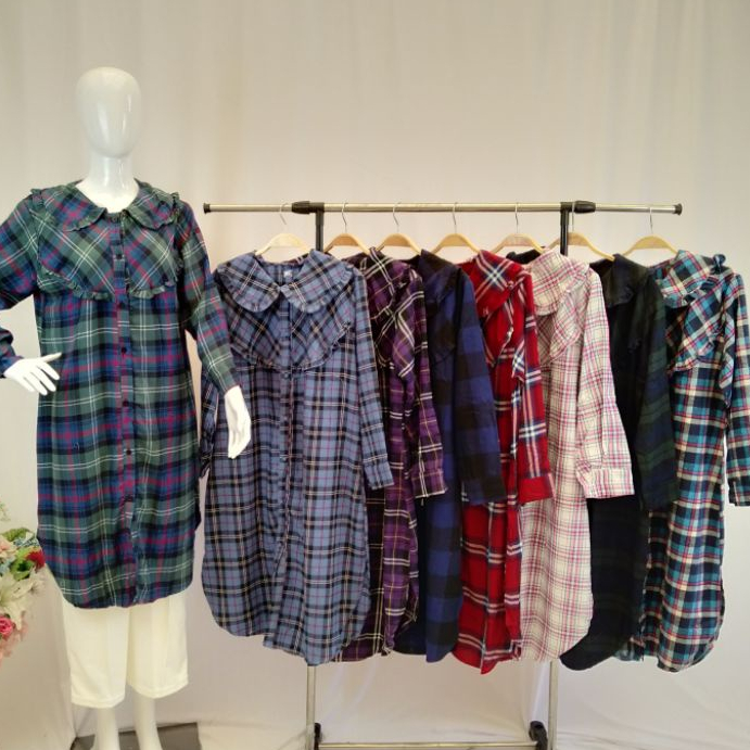 TUNIK WANITA | TUNIK KOTAK| TUNIK FLANEL