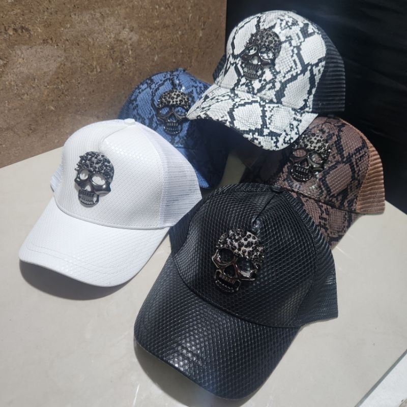 topi bisbol pp pria hat philipp plein caps baseball jaring trucker