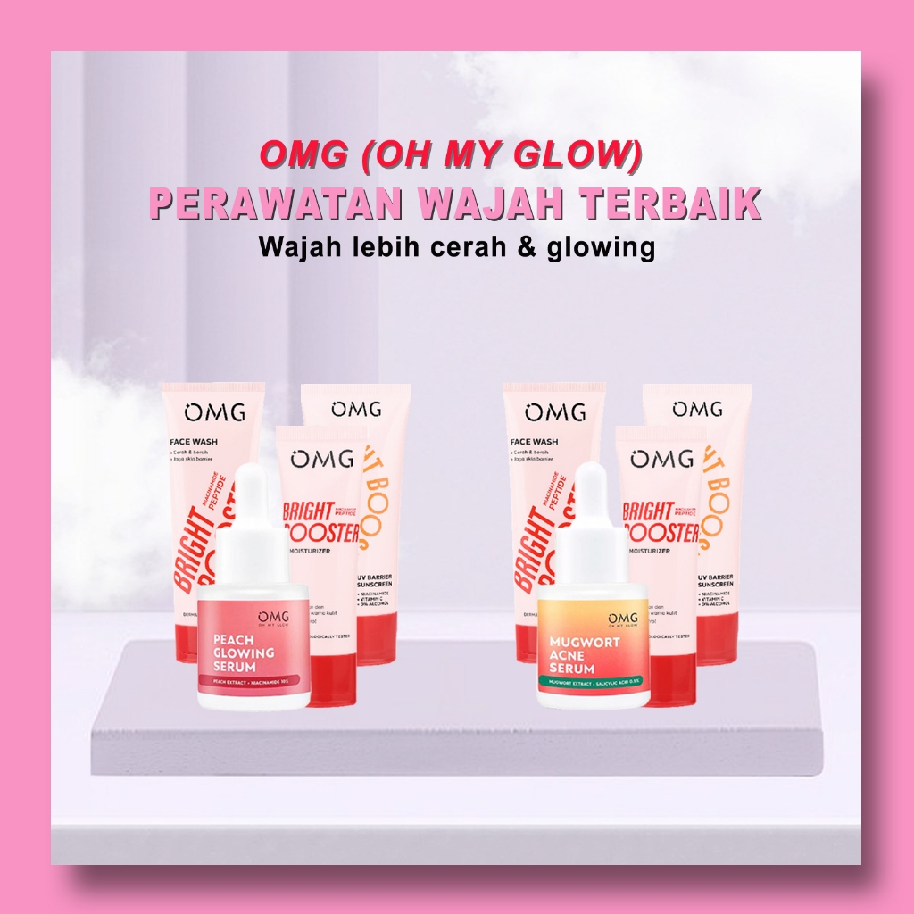 Omg Lengkap Semua Paket Perawatan Wajah Glowing Terbaik Paket Glowing Paket Acne - Skincare Omg Pake