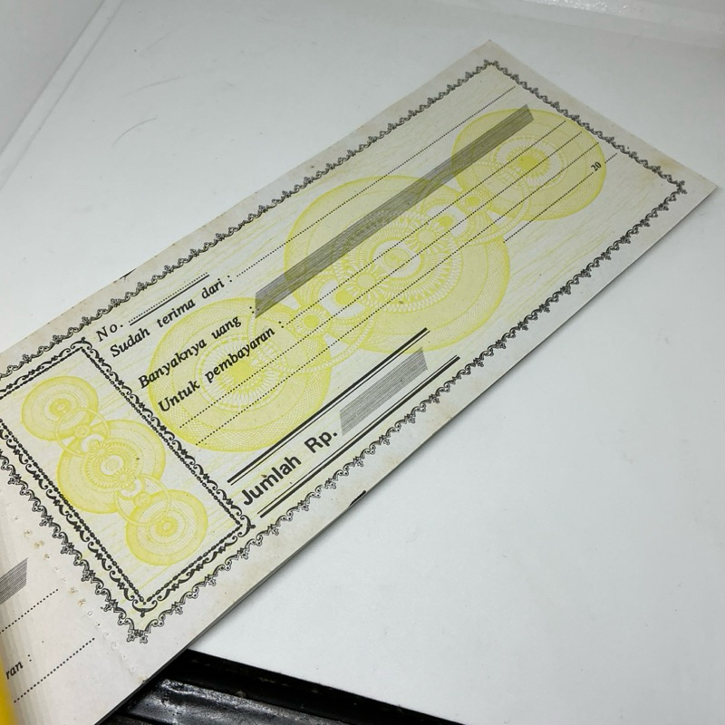 

Bon Kwintasi Retro Sedang Buku Kutansi Ala Jadul Tahun 20xx