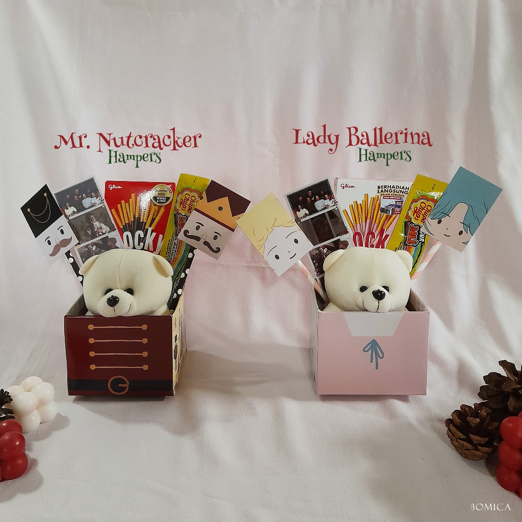 

Mr. Nutcracker & Lady Ballerina Hampers Hadiah Kado Natal Christmas Wisuda Ulang Tahun Snack Box
