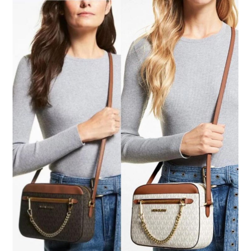 TAS MK JET SET ITEM LARGE ZIP CHAIN SLING CROSSBODY