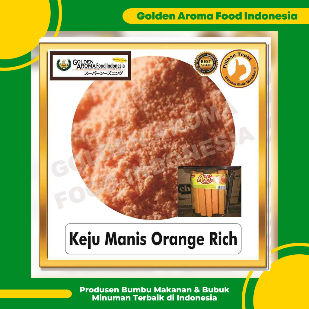 

Bumbu Tabur Rasa Keju Manis ala Biskuit Richeese, Jual Bubuk Tabur Sweet Cheese Richeese Murah GAFI