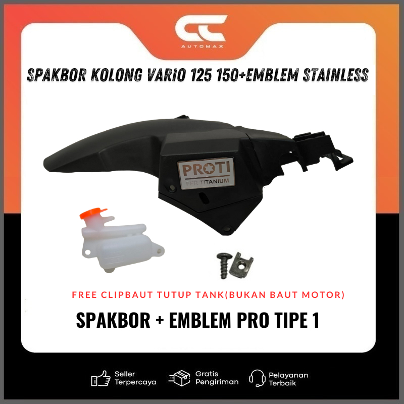 Disc Spakbor Kolong Vario 125 150 Pcx Cbu + Emblem Stainless
