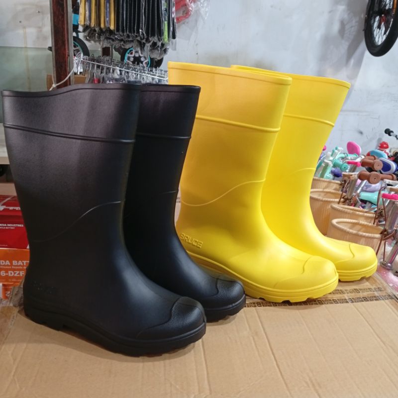 Sepatu booth Hujan Merk Bruce Boot / Sepatu Boots Pria dan wanita / Sepatu boots Anti selip Anti air