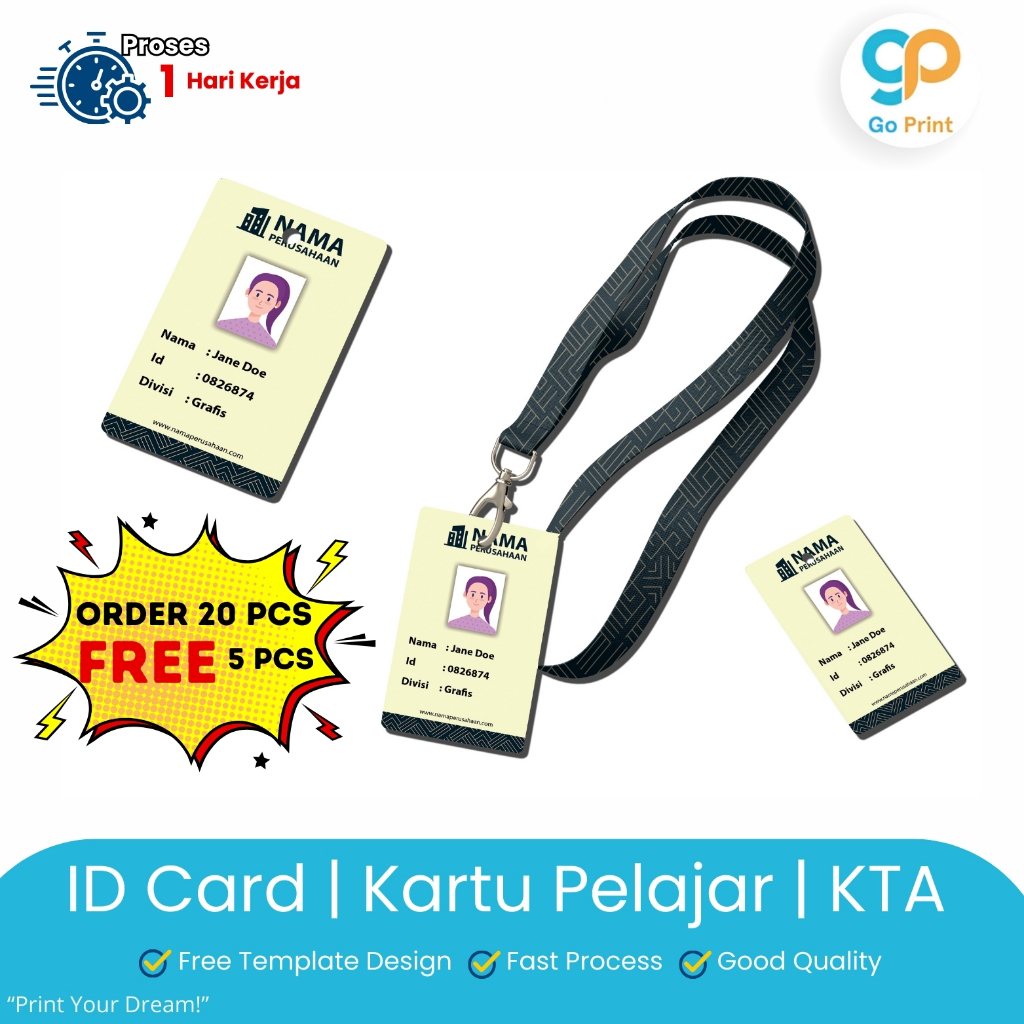 

Cetak ID Card PVC Premium Kartu Pegawai | Cetak Kartu Pelajar | Cetak Member Card | KTA
