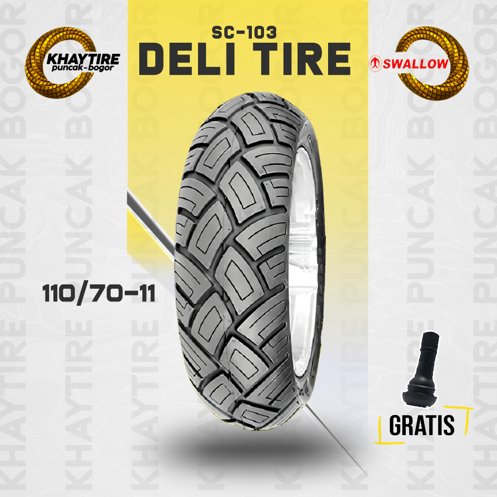 Ban Tubles Motor VESPA MATIC SWALLOW DELI TIRE 110/70 Ring 11