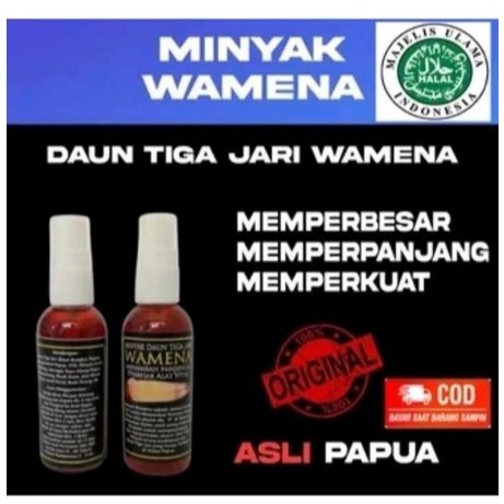 WAMENA MINYAK DAUN BUNGKUS TIGA JARI / MINYAK WAMENA DAUN TIGA JARI