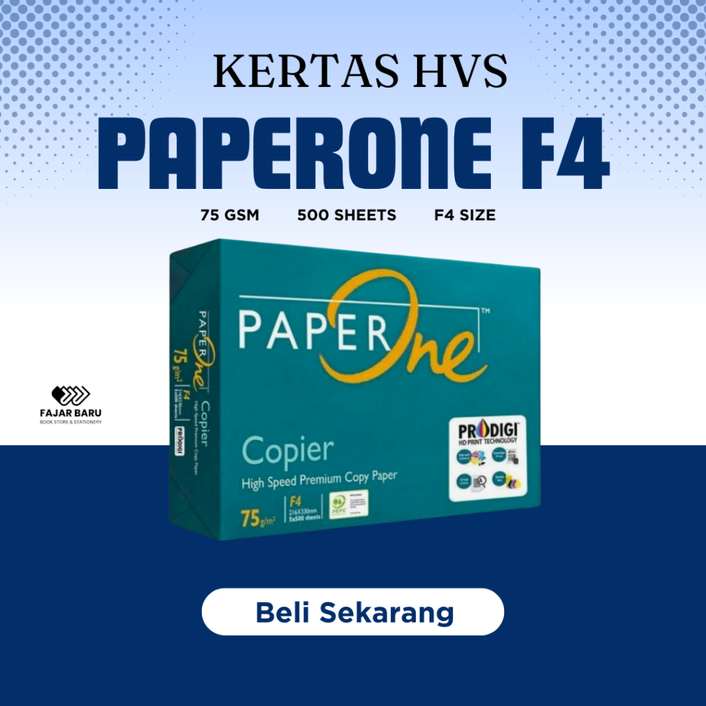 

[ RIM ] KERTAS HVS PAPERONE F4 75GSM