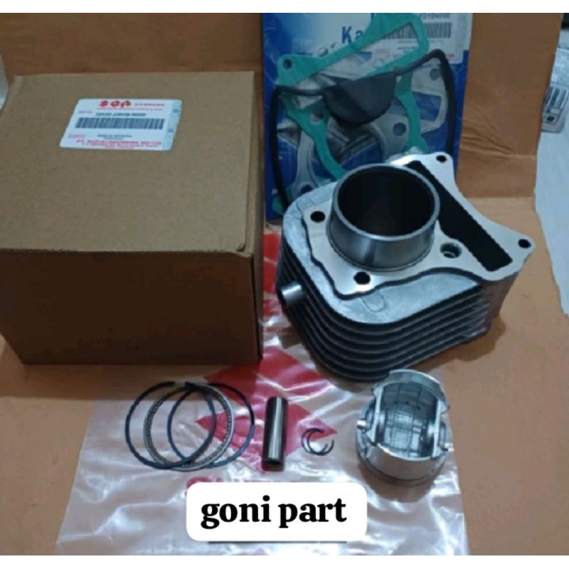 blok seher komplit piston+topset Suzuki spin 125/SkyDrive/skyiwive/hayate original