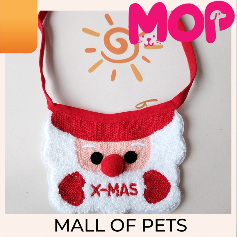 Syal Topi Natal Santa Anjing Kucing / Christmas Bib / Pet Scarf