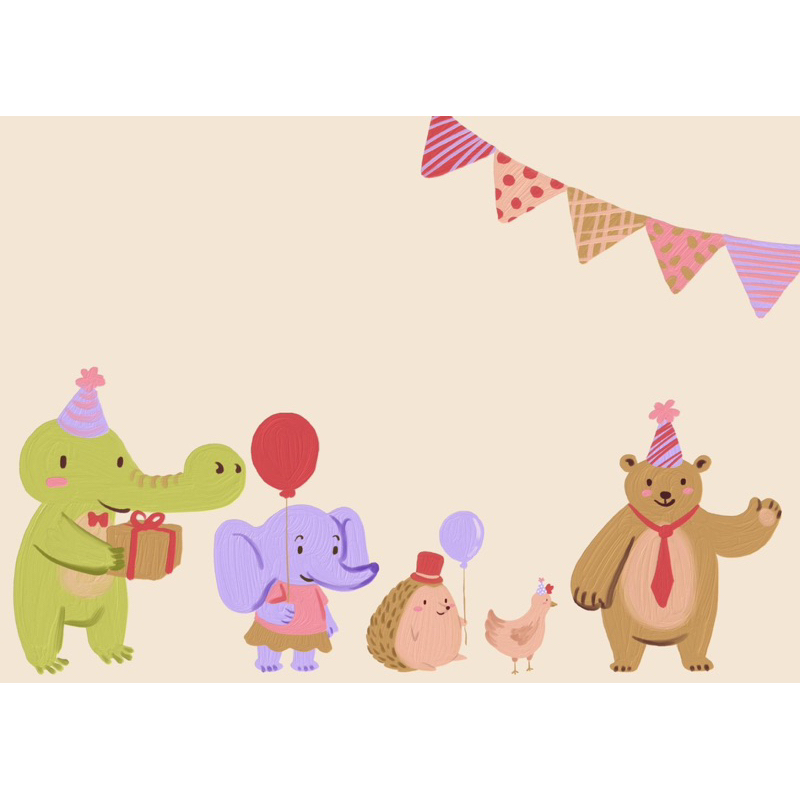 

Kartu Ucapan / Kartu Ulang Tahun / Blank Card - Animal Surprise