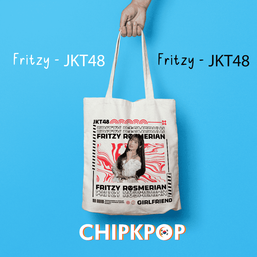 [PAKET SET FRITZY] [JKT48] I TOTEBAG OSHI FRITZY JKT 48 FANMADE BISA COD I TOTEBAG JKT 48 OSHI FRITZ