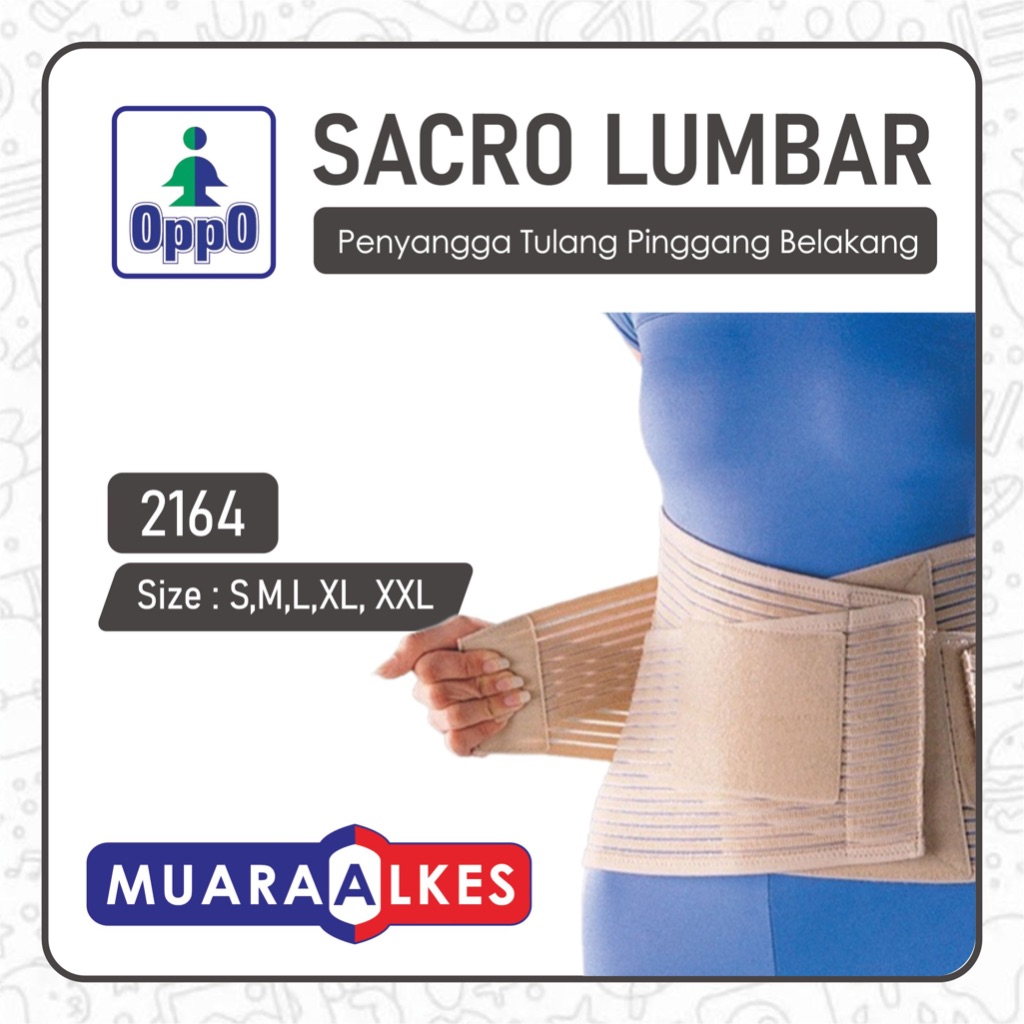 Sacro Lumbar (L) Support (8 Stays) 2164 Oppo | Penyangga Tulang Pinggang Belakang - Muara Alkes