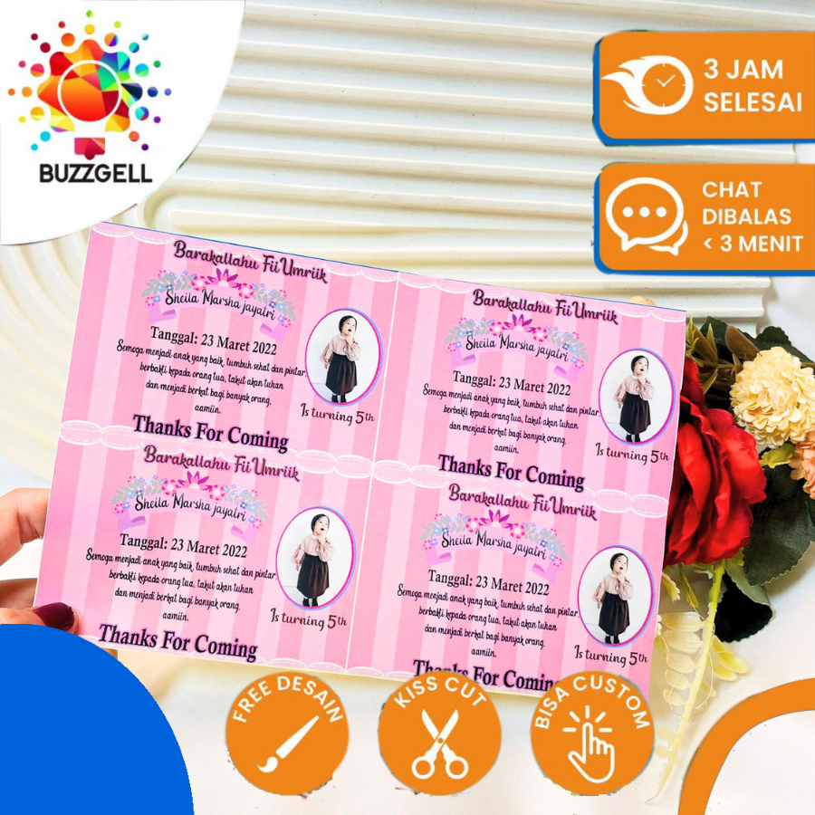 

Buzzgell Free Desain Sticker Ulang Tahun Anak Persegi Stiker Label Undangan Ultah Ulang Taun Berday