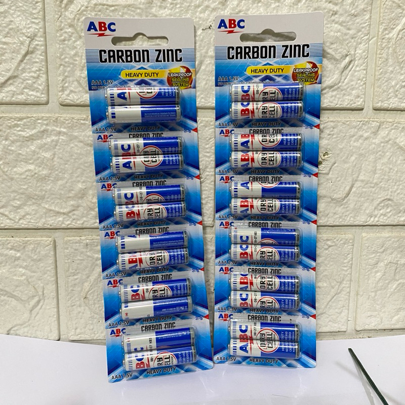 12pcs Baterai ABC a3 ~ baterai remot