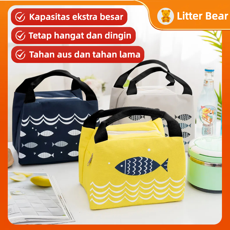 Lunch Bag/Tas Bekal/Tas Belanja/Lunch Bag Premium/Tas Bekal Makan/tas aluminium foil hot and cool/ox