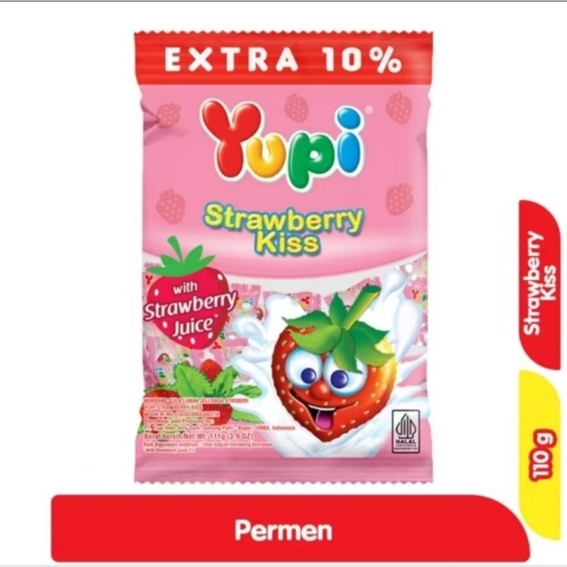 

Yupi Strawberry Kiss 110gr