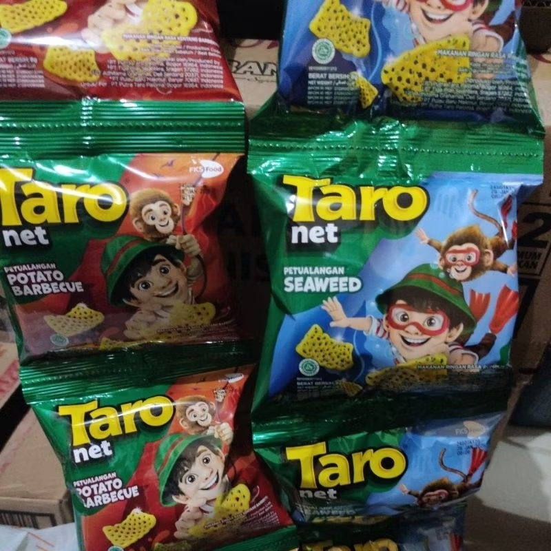 

Taro Net Potato Kentang Goreng Aneka Rasa 1 renceng isi 10 pcs