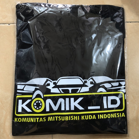 READY STOCK | LANGSUNG ORDER AJA | Kaos Komunitas Mitsubishi Kuda Tshirt Hitam Casual 100% Cotton Bl