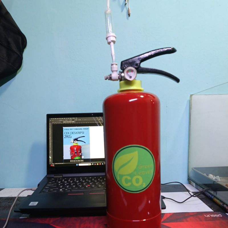 Tabung CO2 Cisod 2kg fullset tabung apar DIY aquascape