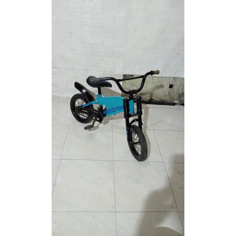 SEPEDA BEKAS UK 12" POLYGON COWOK TERMURAH / SEPEDA ANAK SECOND UKURAN 12 INCH REPAINT (CAT ULANG) D