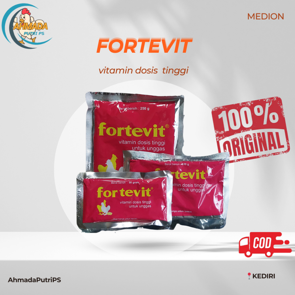Fortevit  Vitamin Medion Vitamin dosis tinggi untuk unggas/ayam