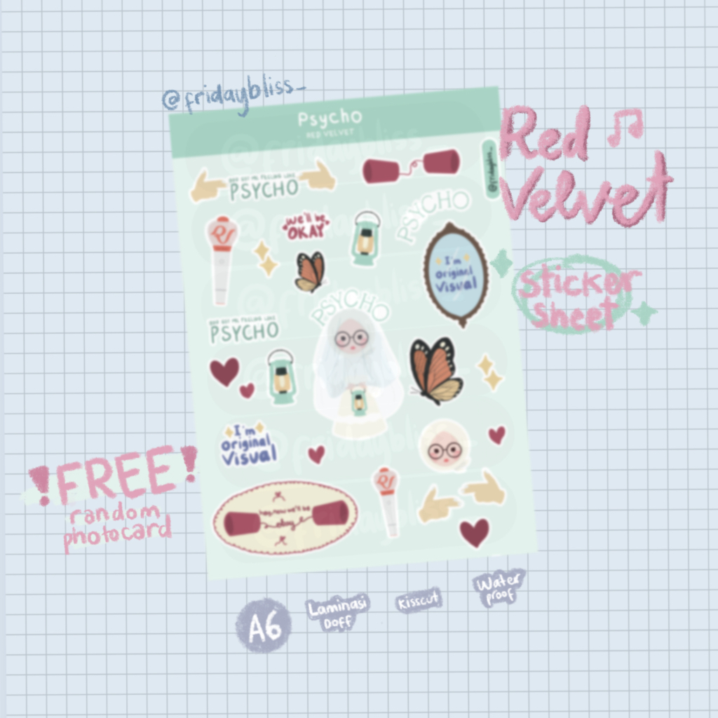 

STICKER SHEET REDVELVET - PSYCHO