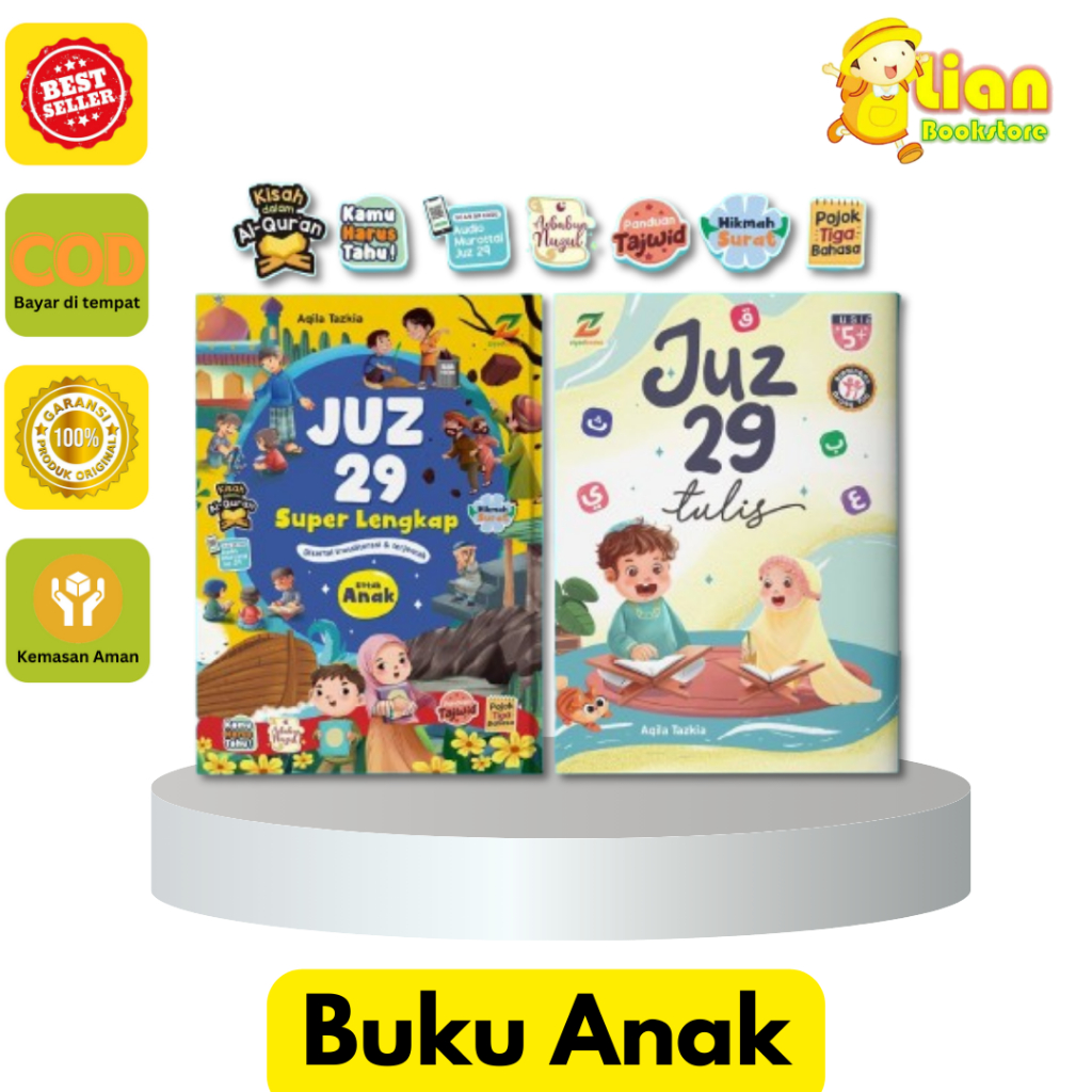 Ziyadbooks Juz 29 Super Lengkap untuk Anak Al Quran Hafalan Tulis Hard Cover