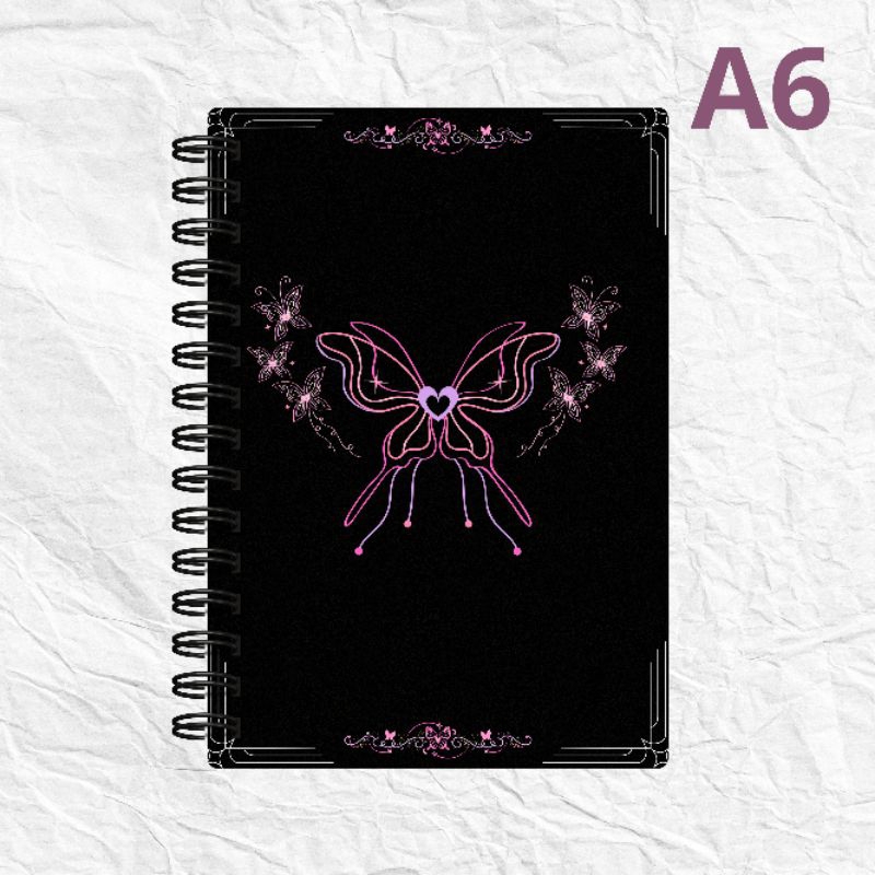 

Notebook Butterfly Aesthetic A6 Buku Diary Aesthetic