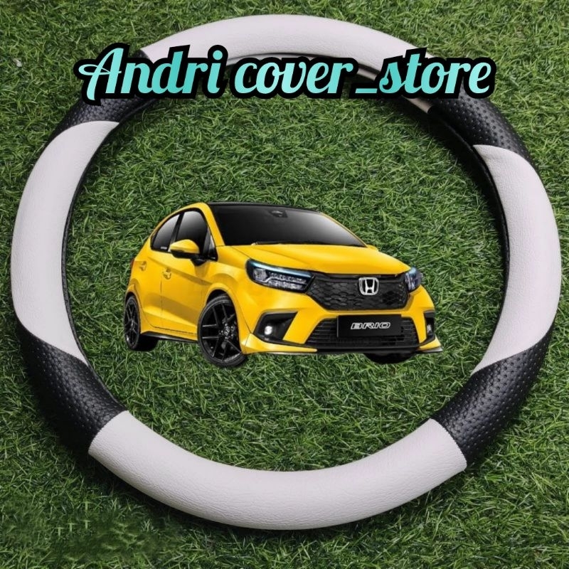 sarung stir mobil Honda Brio / cover stir mobil Brio / vareasi sarung stir mobil Brio Satya motif te
