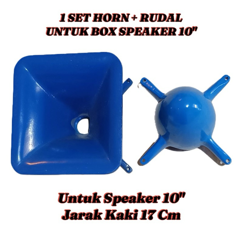SEPASANG HORN + RUDAL ( PHASEPLUG )T 20 UNTUK SPEAKER 10 IN ( WARNA BIRU )