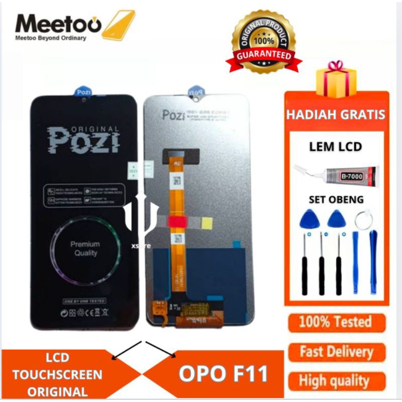 LCD TOUCHSCREEN OPO F11 (POZI) FULLSET ORIGINAL FREELEM OBENG