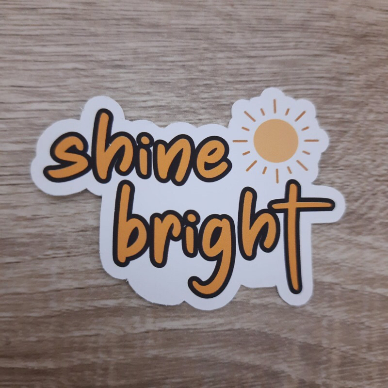 

Stiker Sticker Quote Motivasi 6cm x 5cm: Vinyl Matte (Water Proof) dengan Potongan Presisi