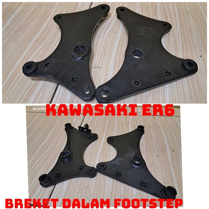 breket besi dalam step kanan kiri kawasaki er6 er 6 original copotan