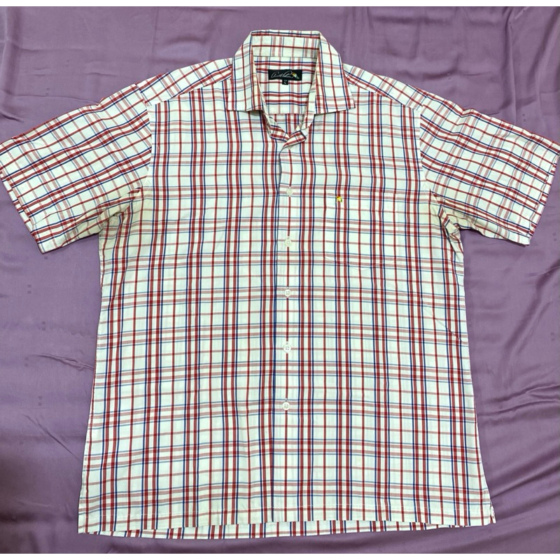 Kemeja pria kotak2 lengan pendek arnold palmer big size