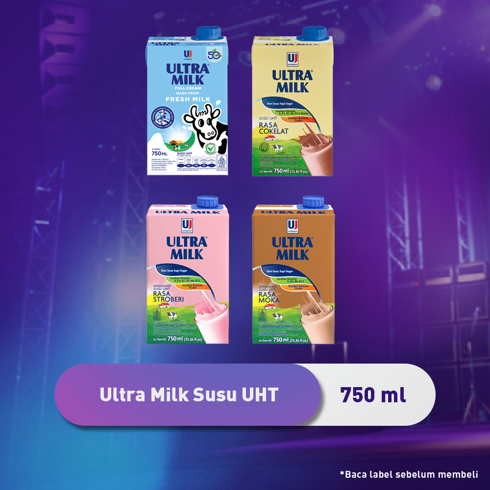 

Ultra Milk 750ml 4 Rasa (12 pcs - 1 ctn)