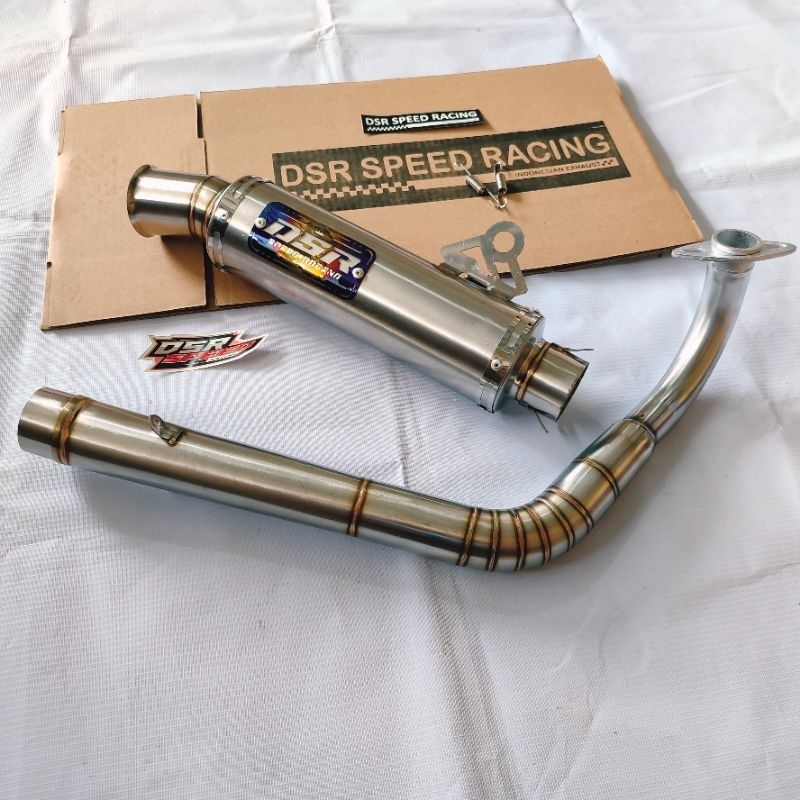 Knalpot DSR Salemba Leher Ceklist Moncong Medwick AEROX VARIO MIO BEAT NMAX